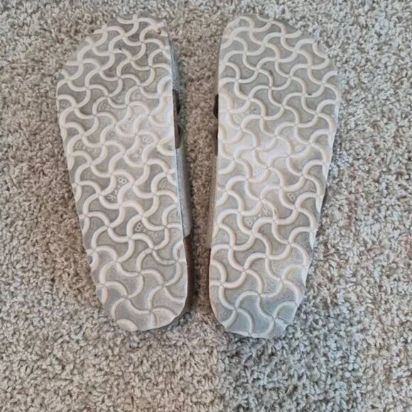 Birkenstock Siena Big Buckle Metallic Rose Gold Leather Sandals 38 US 7 - Picture 4 of 4